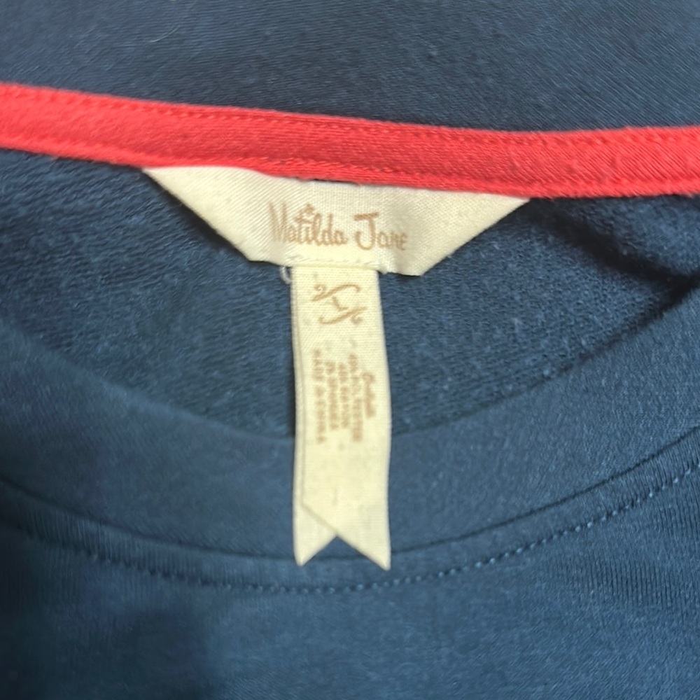 Matilda Jane Blue Ruffled Sweatshirt - Picture 2 of 2